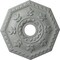 Ekena Millwork Nottingham Ceiling Medallion (Fits Canopies up to 4 5/8"), 18"OD x 3 1/2"ID x 1 1/2"P, Primed White CM18NT - alternate 1